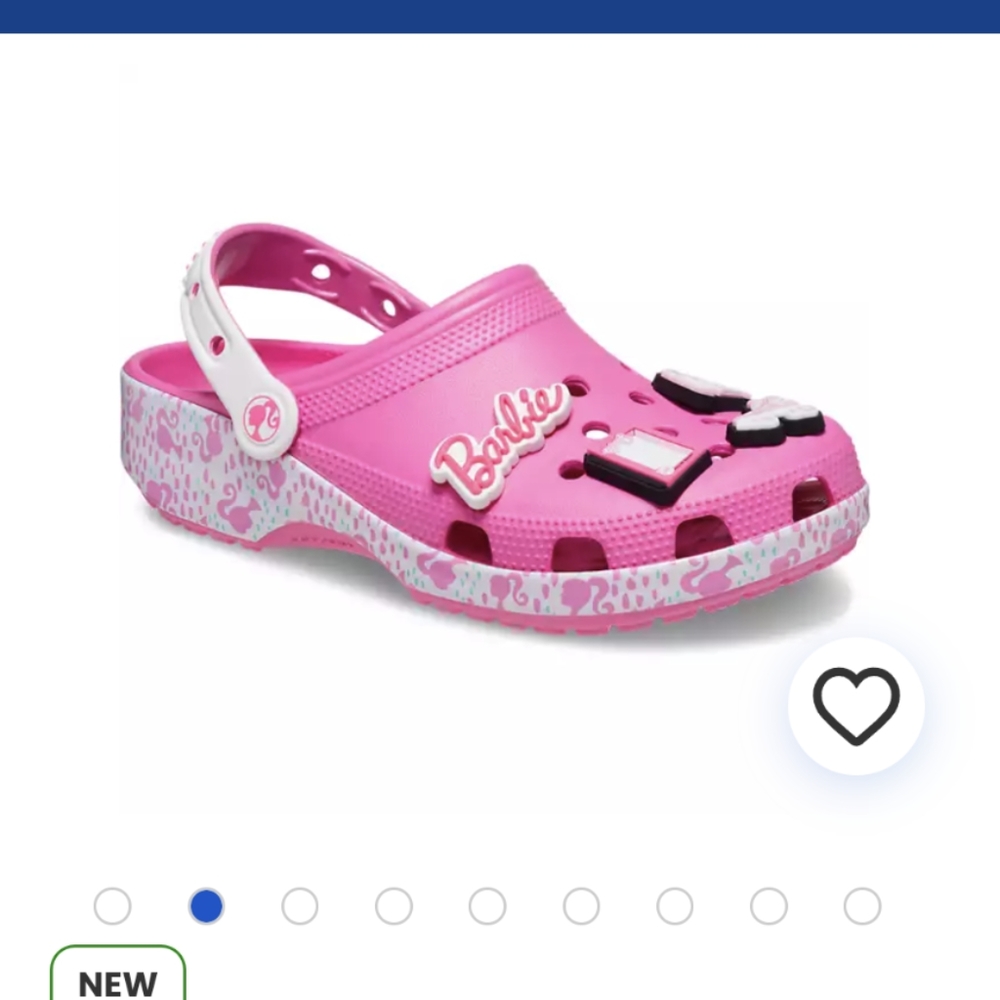 Barbie clogs size men 8 women size 10. Nwt pink.